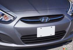 Calandre avant de la Hyundai Accent 2016