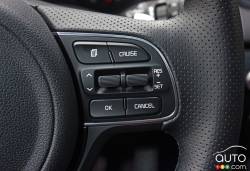2017 Kia Sportage steering wheel mounted cruise controls