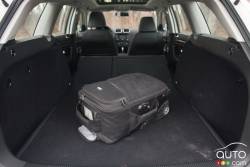 Cargo space with the rear seats folded down