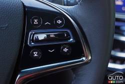 2016 Cadillac ATS V Coupe steering wheel mounted audio controls