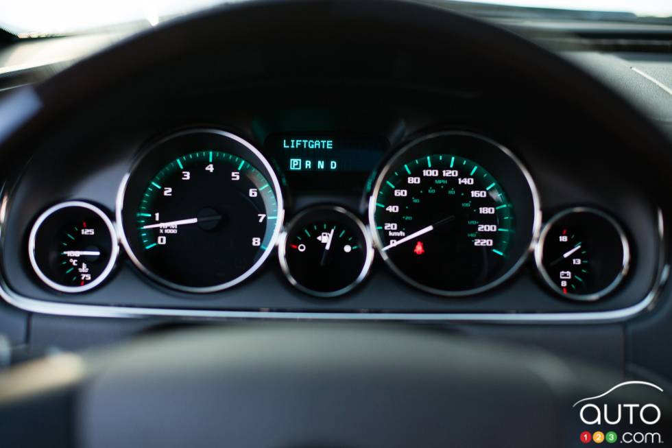 Cadrans sur le tableau de bord