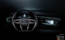 Audi E-Tron Concept steering wheel