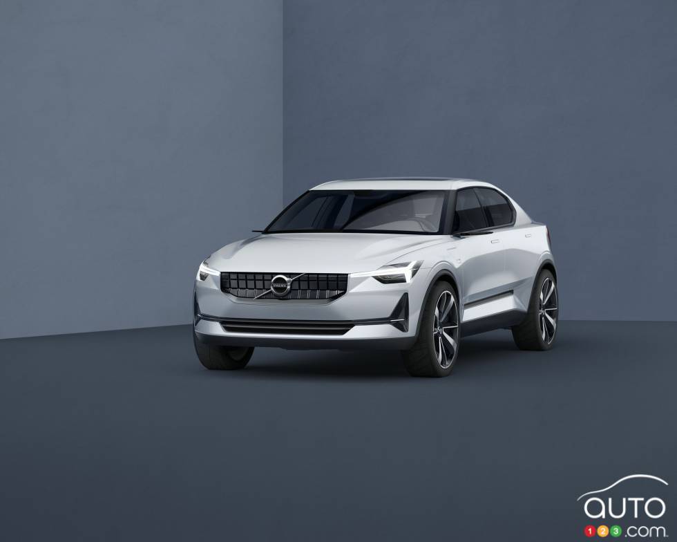 Vue 3/4 avant du Concept Car 40 de Volvo