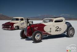 A beautiful recreation of the famous Pierson Bros. 1934 Ford competition coupe owned by Jim Richmond of Loveland Ohio.