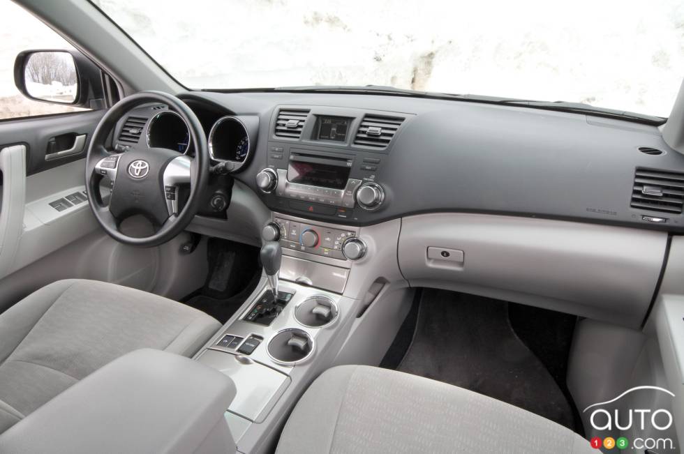 Dashboard and front seats