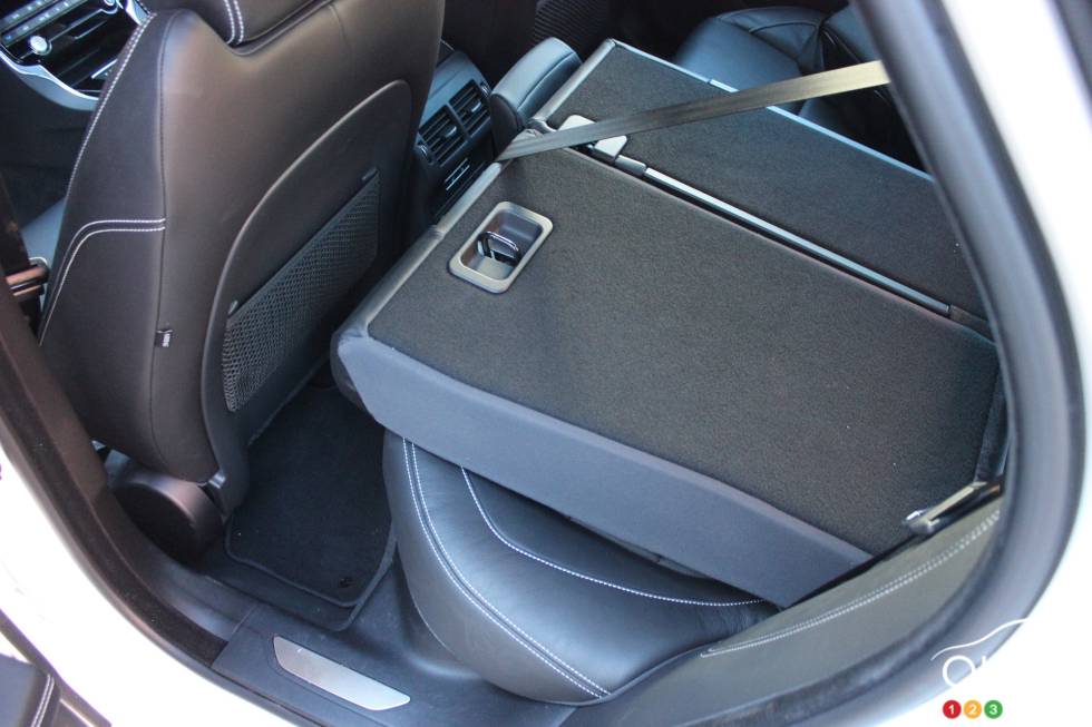 Folding rear seats
