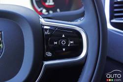 2016 Volvo XC90 T6 R design steering wheel mounted audio controls