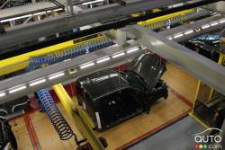 manufacture de Ford vue de l'extérieur comme de l'intérieur.