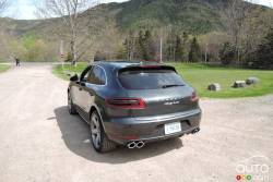 Rear view of the Macan