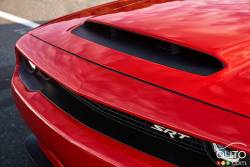The functional Air-Grabber‚ hood scoop on the 2018 Dodge Challenger SRT Demon is the largest of any production car (measures 45.2 square inches).