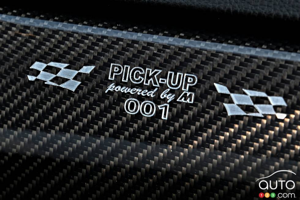 Détail intérieur de la camionnette BMW E92 M3