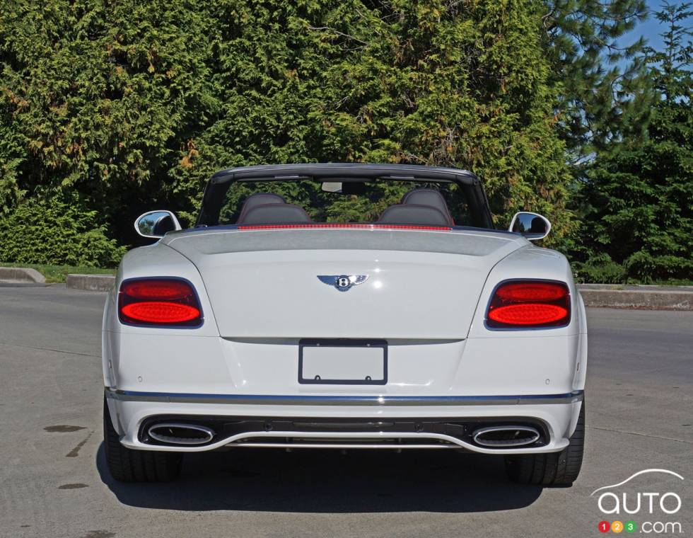 2016 Bentley Continental GT Speed Convertible rear view
