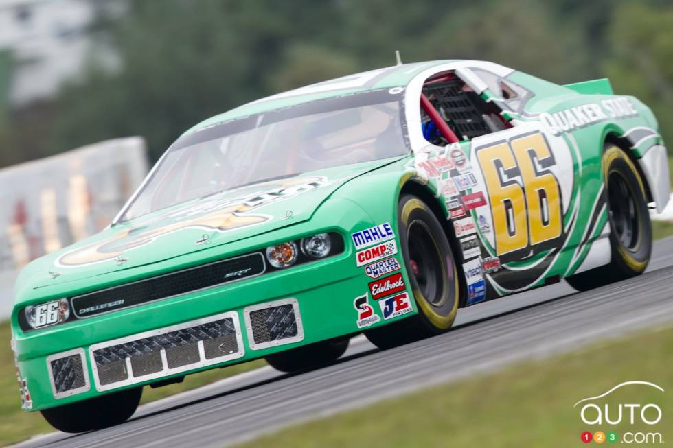 Robin Buck, Quaker State Dodge, en action durant la pratique de samedi