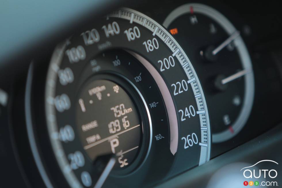 Cadrans sur le tableau de bord