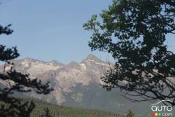 view of the Colorado mountains