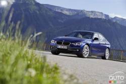 2016 BMW 340i front 3/4 view