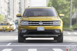 Vue de face du Volkswagen Atlas 2018
