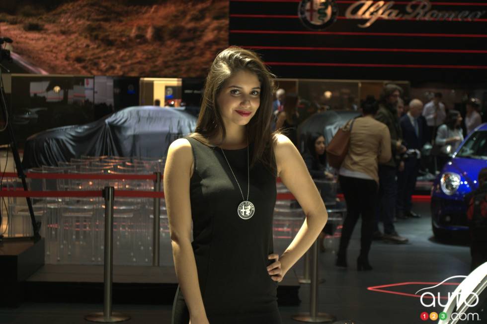 Les jolies filles du salon de l'auto de Genève 2016