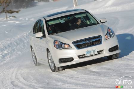 La Subaru Legacy 2013 en action à Mécaglisse
