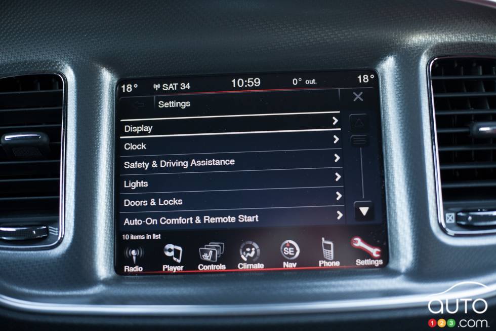 Infotainment interface