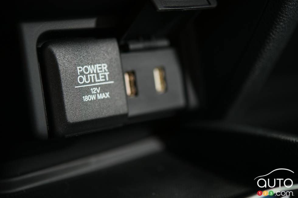 Détail intérieur du Honda Pilot Touring 2016