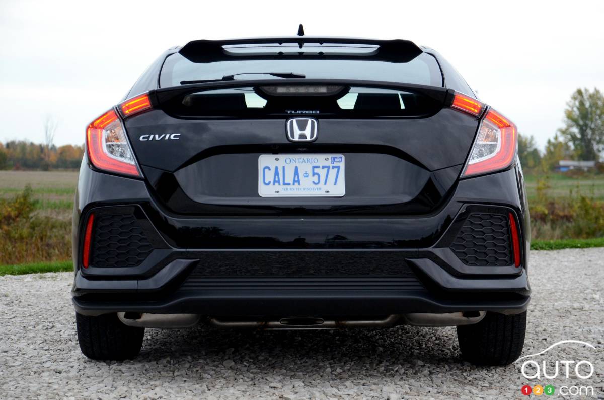 honda civic rear view