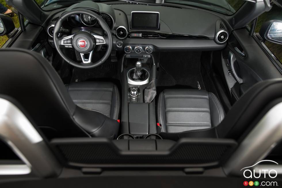 Tableau de bord du Fiat 124 Spyder 2016