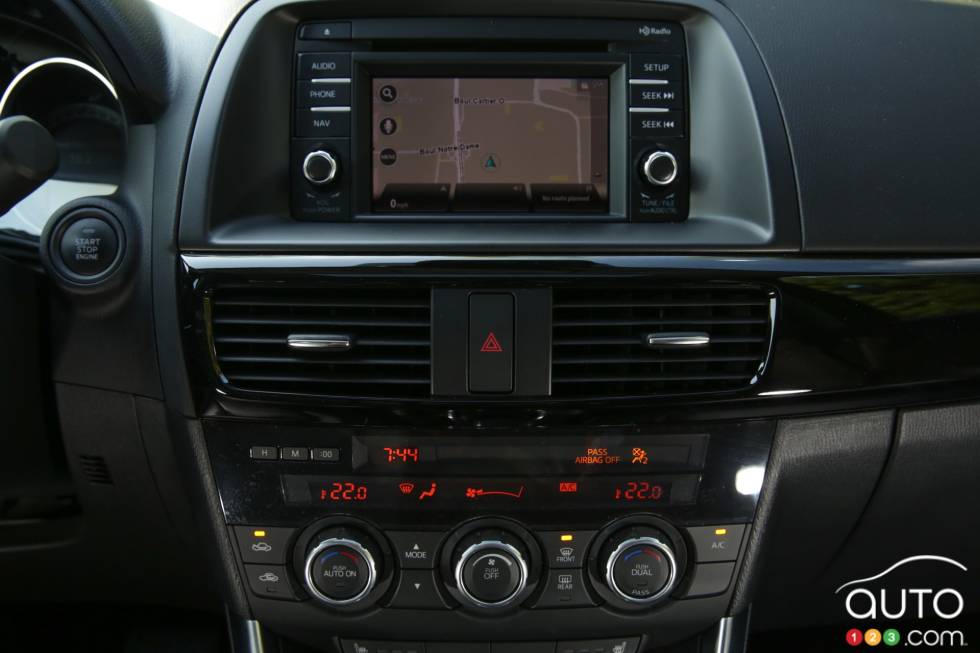 détails de la console centrale