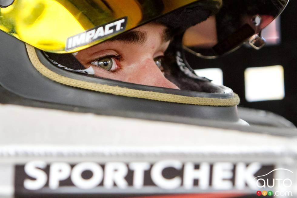 Alex Guenette, Chevrolet MOTO ILLIMITEES Motorsports avant la pratique du vendredi.