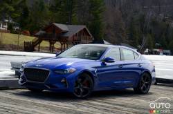 Side view of the 2019 Genesis-G70-2.0T-Sport-RWD