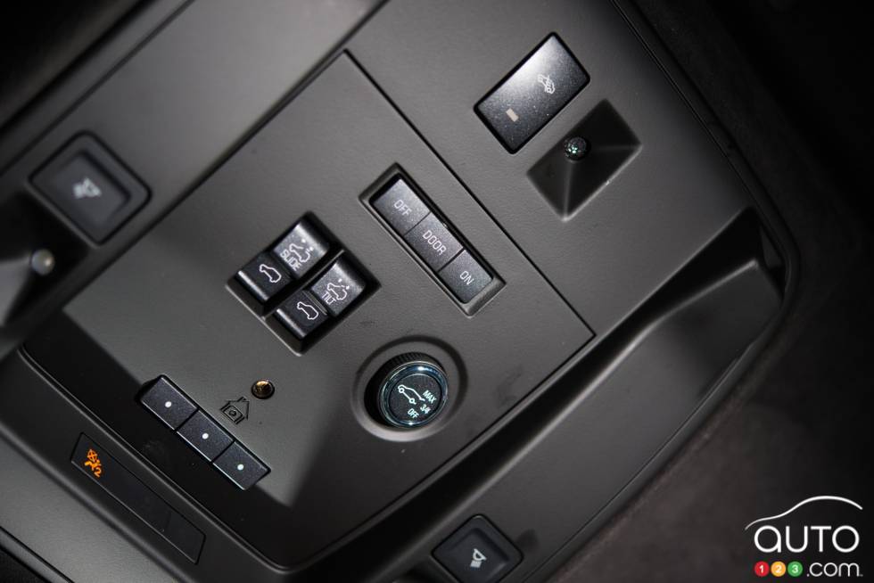 Détail intérieur du Cadillac Escalade 2016