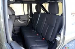 2016 Jeep Wrangler Willys rear seats