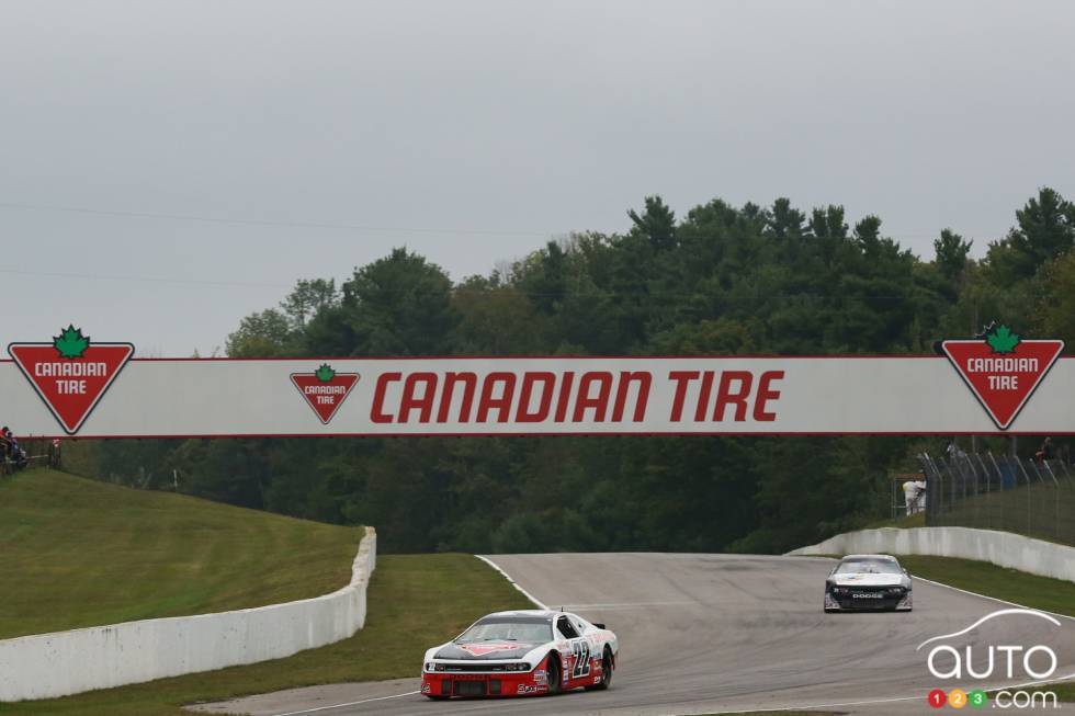 Scott Steckly, Canadian Tire Dodge en action durant la pratique de samedi