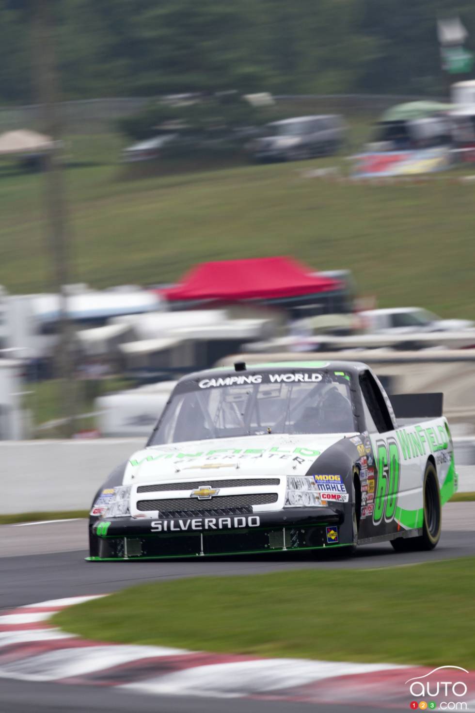 Dakoda Armstrong, Chevrolet Winfield, in action during practice on saturday