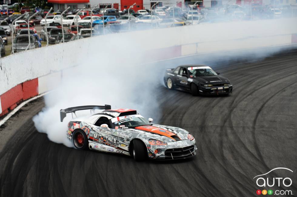 on and off-track action