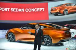Shiro Nakamura, Chief Creative Officer chez Nissan Motor Corporation présente le véhicule concept