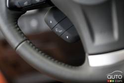 Steering wheel-mounted navigation system controls
