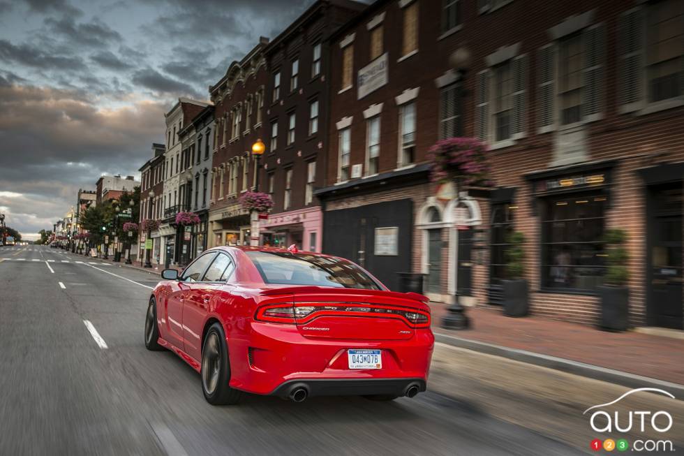 rear 3/4 action view