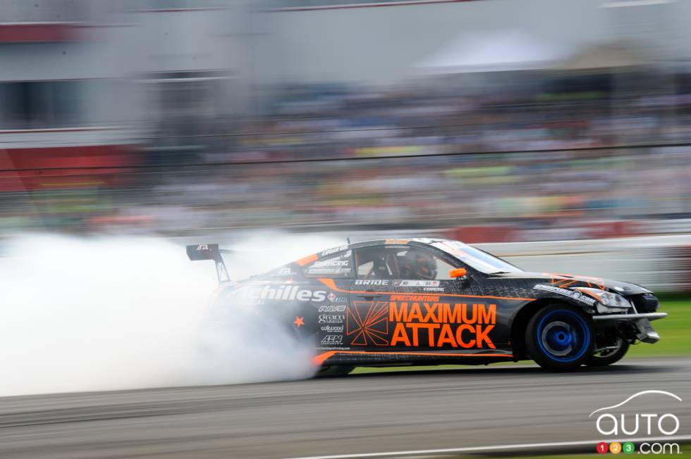 on and off-track action