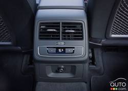 Climatisation de la banquette arrière de l'Audi A4 TFSI Quattro 2017