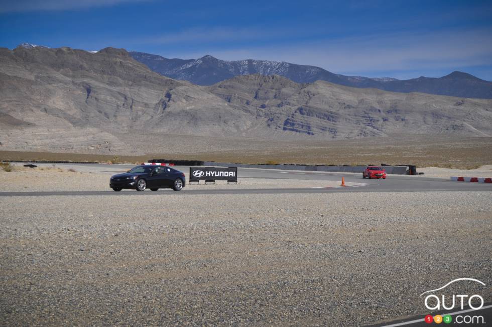 Vue d'action du côté gauche