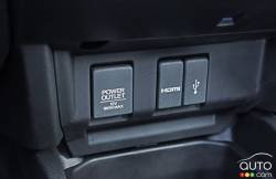 Détail intérieur de la Honda Fit EX-L Navi 2016