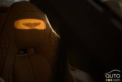 Aston Martin Vantage seat detail