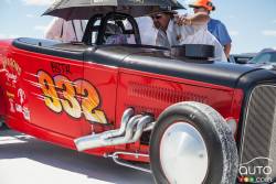 My 3 Sons Racing compete with this 1932 Ford Roadster with a 438 cu. in. Chevy V-8. Owners Dan & Dave Strachan are from Moville Iowa.