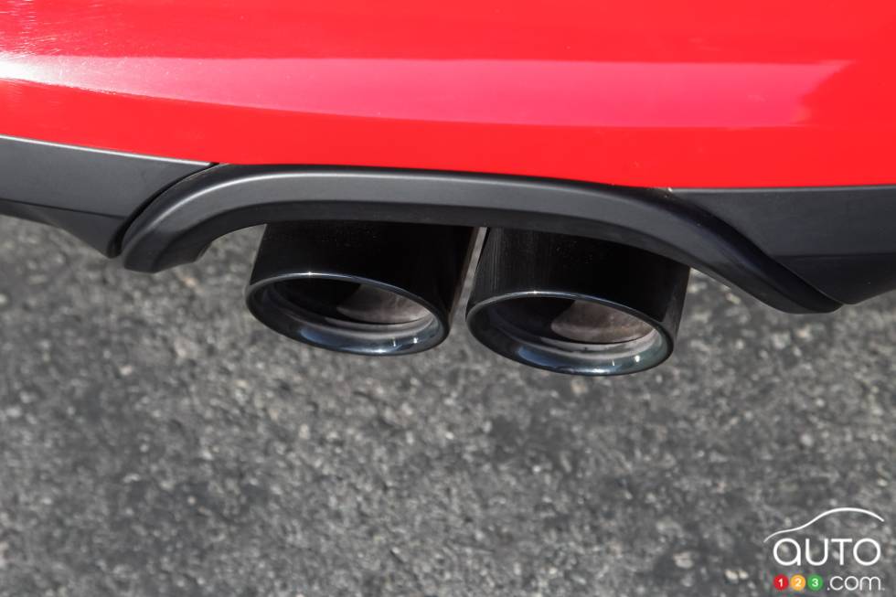 détails du pot d'échappement