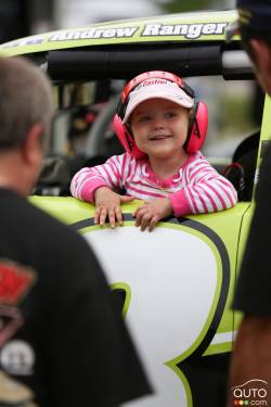 A young fan before qualifying
