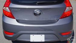 Calandre arrière de la Hyundai Accent 2016