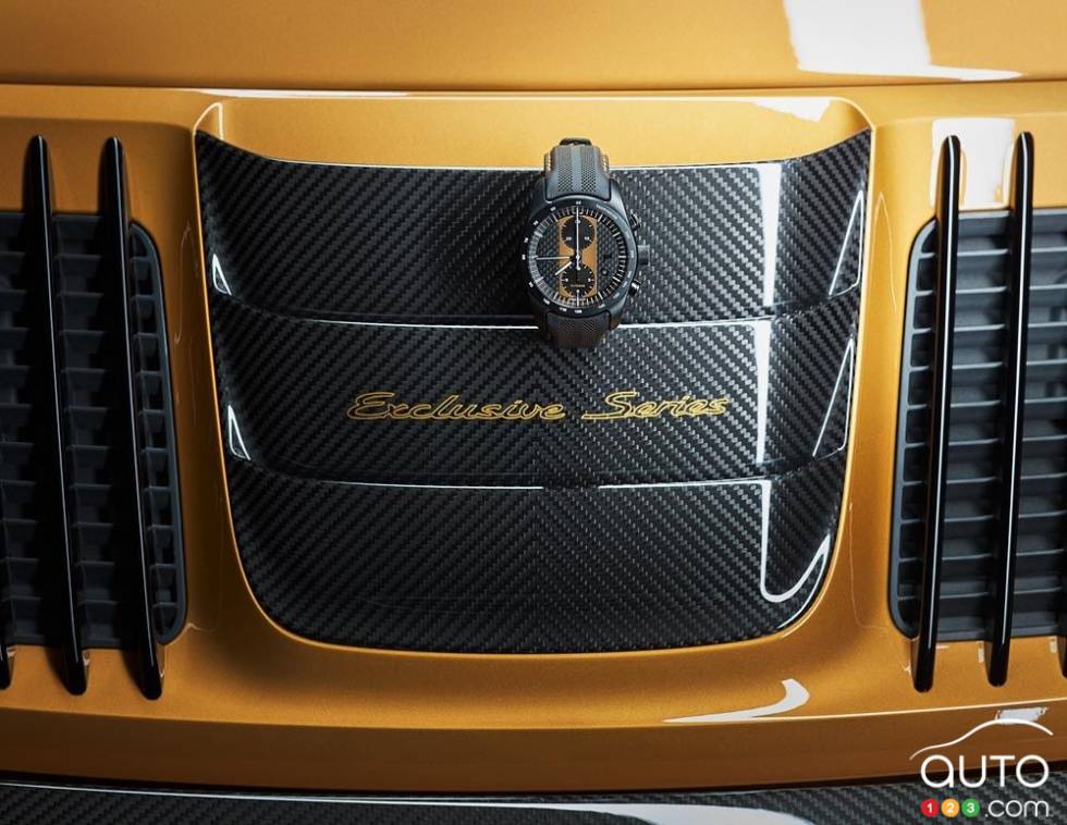 Front of the car with watch