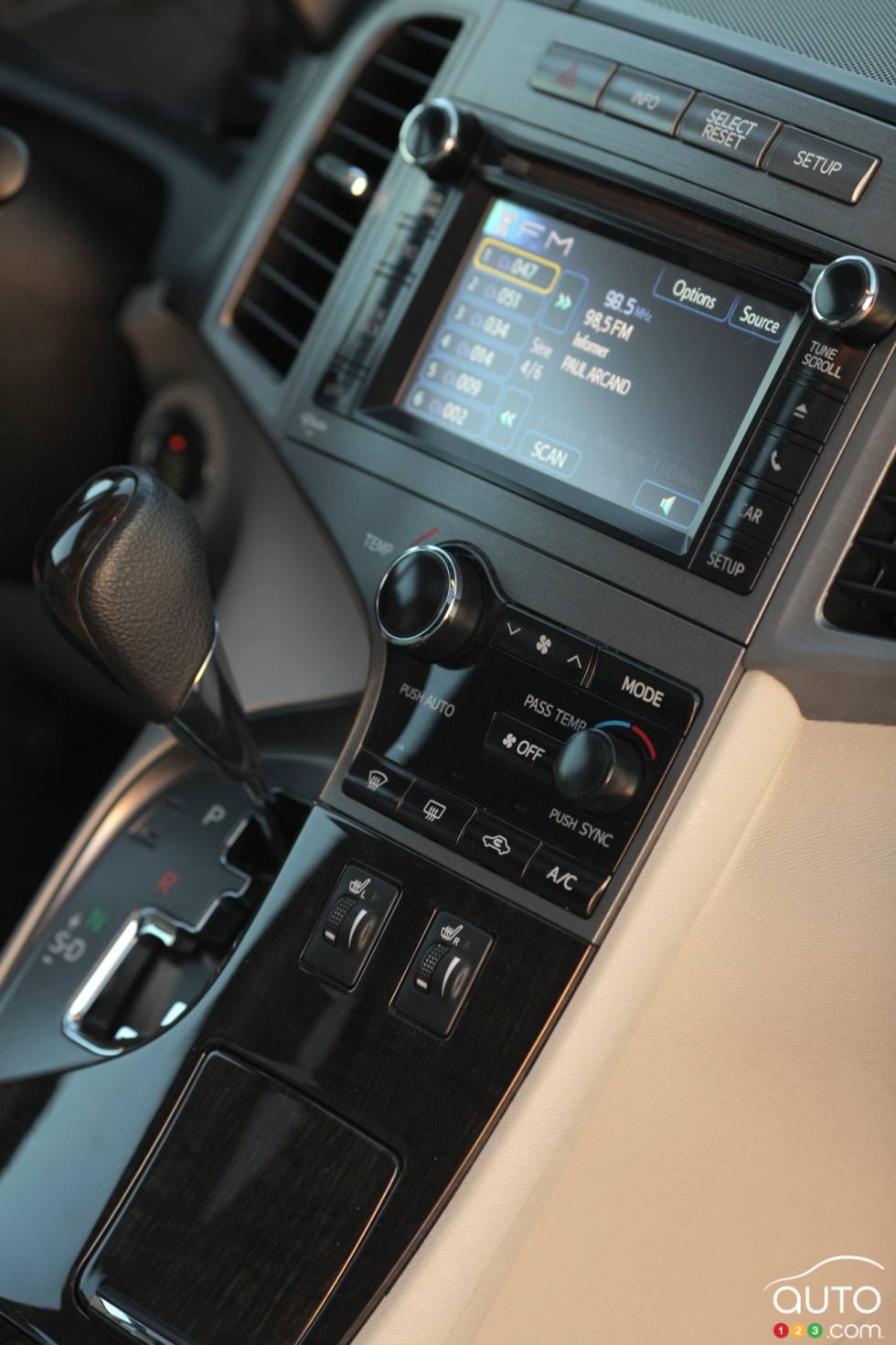 center console détails