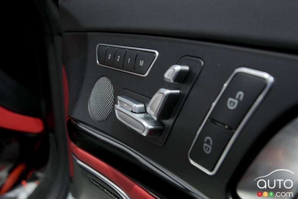 Commandes du siège du passager